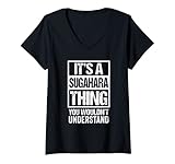 Damen 菅原苗字名字 A Sugahara Thing You Wouldn't Understand Family Name T-Shirt mit V