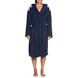 ARENA Unisex Bademantel Soft Robe Core, Navy White, L