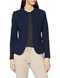 ESPRIT Damen Taillierter Jersey Blazer, 400/NAVY, S