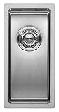 Kleines Spülbecken für Küche | MIZZO Linea Edelstahlspüle 180-400 flächenbündig/Unterbau | Spüle k