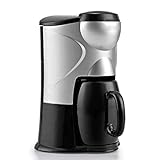 LYKYL Kaffeemaschine - Edelstahl Programmierbare Einstellung Filterkaffeemaschine Mit Kaffeekanne Und F