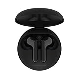 LG TONE Free FN4 Earbuds, Kabellose Bluetooth In-Ear Kopfhörer mit hypoallergenen Ohrstücken medizinischer Qualität, Schw