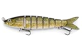 Swimbait Wobbler – 12,5cm, 22g - einzeln -Realistische Kunstköder sinkend – Realbait - Raubfischangeln wie Hecht, Zander, Barsch, Wels mit Drillingshacken #6 [Nr.3114-5]