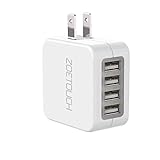 ZOETOUCH Reiseadapter USB Wand Ladegerät, 5V 4,6A 4-Port Ladestecker Netzteil Universal Charger Adapter mit US/UK/EU/AUS Deutschland Stecker für iPhone, Samsung, iPad, Tab