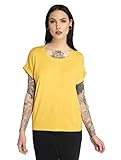 ONLY Damen 15106662 T Shirt, Gelb (Yolk Yellow Yolk Yellow), XL EU