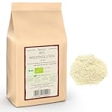 Kamelur 1kg BIO Seitan Pulver ohne Zusätze – Weizengluten/Weizenkleber als veganer Fleisch-Ersatz – BIO Weizenprotein Pulver in biologisch abbaubarer Verpackung