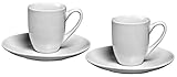 Ritzenhoff & Breker Espresso-Set Bianco, 4 teilig, 80
