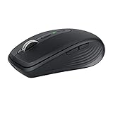 Logitech MX Anywhere 3 kompakte, leistungsstarke Maus – Kabellos, Magnetisches Scrollen, ergonomisch, anpassbare Tasten, USB-C, Bluetooth, Apple Mac, iPad, Windows PC, Linux, Chrome - G