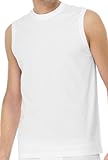 Schiesser Herren Shirt 0/0 Arm Unterhemd, Weiß (100-weiss), L