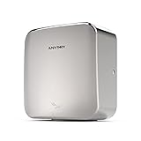 anydry 2800C Concise Founder Händetrockner Elektrischer Sensor Geeignet für alle Arten von Toiletten，Edelstahl,1400W-1650W（Poliert）