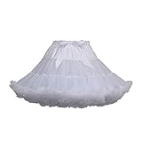 Battnot Damen Tüllrock Kurz Tutu Ballett Ballkleid Unterrock 50er Rockabilly Petticoat Tanzen Kleider Elegant Gelegenheit Zubehör Abendkleid, Frauen Qualität Plissee Party Kostüm Womens Skirt D