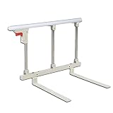 AMSXNOO Bettgitter für Ältere, Faltbare Metall Erwachsene Sicherheits Unterstützter Griff, Stoßfänger Rausfallschutz für Krankenhaus Heimpflege Behindert (Color : Silver, Size : 70x40cm)