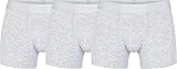 jbs of Denmark Boxershorts für Jungs, Unterhosen aus Bambus und Baumwolle für Jungs und Kinder, 3er Pack, grau, 3/4 J