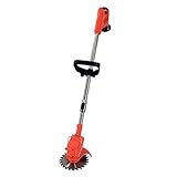 YILIKISS 21V Akku Rasentrimmer Set,450W Schnurloser Elektrischer Grasschneider,Elektro Ecken- Kantenschneider Rasentrimmer Motorsense mit 2A Akku,150mm Schnittkreis Trimmen Kantenschneiden,R
