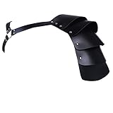 TiaoBug Herren Verstellbare Leder Body Brust Harness Harnisch Geschirr Panzer Rüstung Männer Schulterschutz Bandage Gurt Schulterpolster Shoulder Pad Schultergurt Gladiator Soldat Kostü