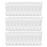 Minkissy 10 ml klare, leere nachfüllbare Kunststoffröhren, Quetschflasche, Kosmetikprobenbehälter, Behälter für Gesichtsreiniger, Shampoo, Duschgel, Körperlotion, Creme, 25 Stück