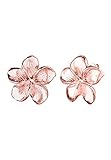 Elli Ohrringe Damen Frangipani Blüten Motiv Elegant aus 925 Sterling Silber verg