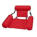 yangmeng Sommer aufblasbare Faltbare Floatingreihe Schwimmbad Wasser Hängematte Luftmatratze Strand Wasser Sport Lounge Chair (Color : Yellow)