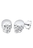 Elli Ohrringe Damen Ohrstecker Totenkopf Rock Gothic Trend in 925 Sterling Silb