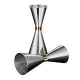 1 StüCk Cocktail Messbecher, Edelstahl Bar Messbecher Dual Messbecher, Eingebaute Skala, Silber Professionelle Barkeeper Getränke, 304 Edelstahl 30ml/60ml Messb
