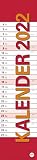 Langplaner XL 2022 - Streifenkalender - Bürokalender - Wandkalender mit Monatskalendarium und Datumsschieber - 16 x 69,5