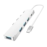 5 in 1 Typ C HUB USB 3.0/2.0 Schnellladeger?t Adapter Splitter Mini Tragbares Netzteil HUB Für Mac OS Windows 10/8/7/V