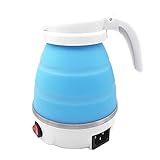 sasfgdhga Wasser Kocher Faltbarer Silikon Tragbarer Wasserkocher, Mini Kleine Wasserkocher Reise Wasserkocher Camping Wasserkocher Schnell Kochend, Lebensmittelgeeig