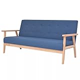 SANON 3-Sitzer-Sofa Loveseat Stoff-Sessel Modernes Sofa Polster Lounge Couch Sofa Wohnzimmer Kleine Innenmöbel für Büro, Schlafzimmer,Wohnzimmer, B