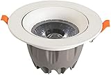 LED-Downlight 5W12W Deckenstrahler Runde LED-Deckeneinbauplatte Downlight-Winkel einstellbar Gehäuse aus Aluminiumdruckguss mit Treiber AC 85-265V