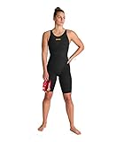 Arena - Damen Powerskin Carbon-Glide Full Body Short Leg Open Back (Black-Gold, 34)