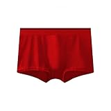 Herren Unterwäsche Boxershorts Baumwolle Unterhosen Herren Lang Boxer Winter Shorts Herren Unterhose Sexy Pants für Männer XL Atmungsaktiv Retroshorts Lange Men Slips Mittlere Taille Slip Herren Tang