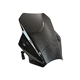Windschutzscheibe Für KAWASAKI Für Z750 Für Z900 Für Z1000 Windschild Deflektor Motorrad Windschutzscheibe Windschutzscheibe Universal Motorrad Frontscheibe (Farbe : Schwarz)