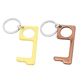 Hellery 2 Stück Hygienehaken Hygienegriff kontaktloser Türöffner Schutz für Türgriffe Einkaufswag