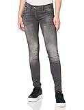 G-STAR RAW Damen Lynn Zip Mid Waist Skinny Jeans, Grau (medium Aged 6132-071), 25W / 32L