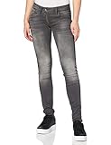 G-STAR RAW Damen Lynn Zip Mid Waist Skinny Jeans, Grau (Medium Aged 6132-071), 25W / 34L