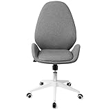 Bürostuhl Ergonomisch Schreibtischstuhl Moderner Drehstuhl Stoff Office Chair Arbeitsstuhl, Bürostuhl Ohne Armlehne, Wippfunktion, Höhenverstellbar, für Zuhause & Büro, G