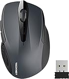 TECKNET Kabellose Maus, Pro 2.4G 2600 DPI Wireless Maus 6 Tasten mit Nano Empfänger, 24 Monate Batterielaufzeit, 5 Einstellbare DPI-Pegel für PC Laptop iMac MacBook Microsoft Pro, Office H