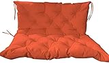 FAWFDF Ultra dickes Gartenbank-Sitzkissen mit Rückenlehne, Sofa-Sitzbezug, für drinnen und draußen, wasserdichte Matratze für 2-3-Sitzer-1