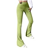 SCBFDI Damen Einfarbige All-Match Eng Anliegende Hose Mit Hoher Taille Stretchhosen LäSsige Slim-Fit-H