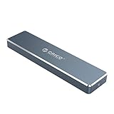 ORICO USB 3.1 Typ C (5 Gbit/s) auf M2 NGFF Adapter für SATA basierte M.2 Solid State Festplatte (B-Key) - USB-C auf USB-A Kabel, M.2 SATA Aluminium SSD G