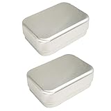 2 Pcs Seifenschalen Box Seifenbox Reise Metall Seifendose Holder wasserdichte Seifenschalen Mit Deckel Seifen Box Mit Abtropfschale Abnehmbare Seifenkiste Seifenablag Für Reise Badezimmer Kü