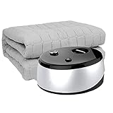 KaiLangDe Heizdecke Plüsch Warmwasserzirkulation Geprüft Elektrische Wärmedecke Wärmebett Wärmeunterbett Bis 65°C Mit Abschaltautomatik Kuscheldecke Timerfunktion Mehrstufig Temperaturstufen Waschb