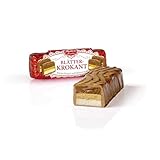 Reber Blätterkrokant-Pastete, Alpenmilch-Schokolade, Marzipan, Nougat, Tolles Geschenk, 6 Stück