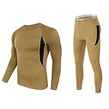 Funktionswäsche Herren Sportbekleidung Set Einfarbig Fitness Trainingsanzug Winter Sportswear Laufset Sport Anzug Radsport Running Gym Kompressionsshirt und Sporthose Schnelltrocknend Jogginganzug