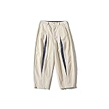 Liangsujian mck Jeans für Herren, Streetwear, Cargo-Hose, Herbst, Hip-Hop-Jogginghose, Overalls, schwarze Mode, Baggy-Taschen, Hose Herren (Farbe: Khaki, Größe: L)