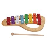 Baby-Xylophon Sicheres und zuverlässiges tragbares buntes pädagogisches Musikspielzeug für Kinder im Innen- und Außenb