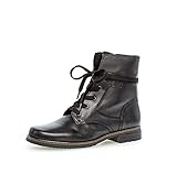 Gabor Damen Schnürstiefeletten, Frauen Stiefeletten,Wechselfußbett,Best Fitting,uebergangsschuhe,uebergangsstiefel,warm,schwarz,38.5 EU / 5.5 U