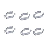 BESPORTBLE 100 Stück Lichtschlauch Halter U Clips für LED Licht Lampenhalter T8 Röhrenleuchte Befestigungsclips Wandhalterung Manganstahl Clips Halterung Silb