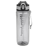 Trinkflasche 800 ML,Sport Wasserflasche,Sportflasche Öffnet mit 1-Klick,Auslaufsichere Trinkflasche mit Strohhalm,Fahrradflasche für Outdoor,Kohlensäure Geeignet,Fahrrad,Gym,Schule,Camping Freien,G