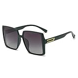 XINXIN Retro Quadratische Sonnenbrille Männer Und Frauen Internet Celebrity Outdoor Holiday Street Schießen Dekorative Gläser (Color : C, Size : M)